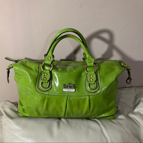 Coach Handbags - Coach 1941 Womens Handbag Purse Green Purse Bag